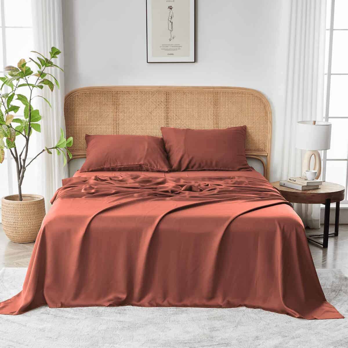 Juego de sábanas SIJO AiryWeight Tencel, -Arcilla