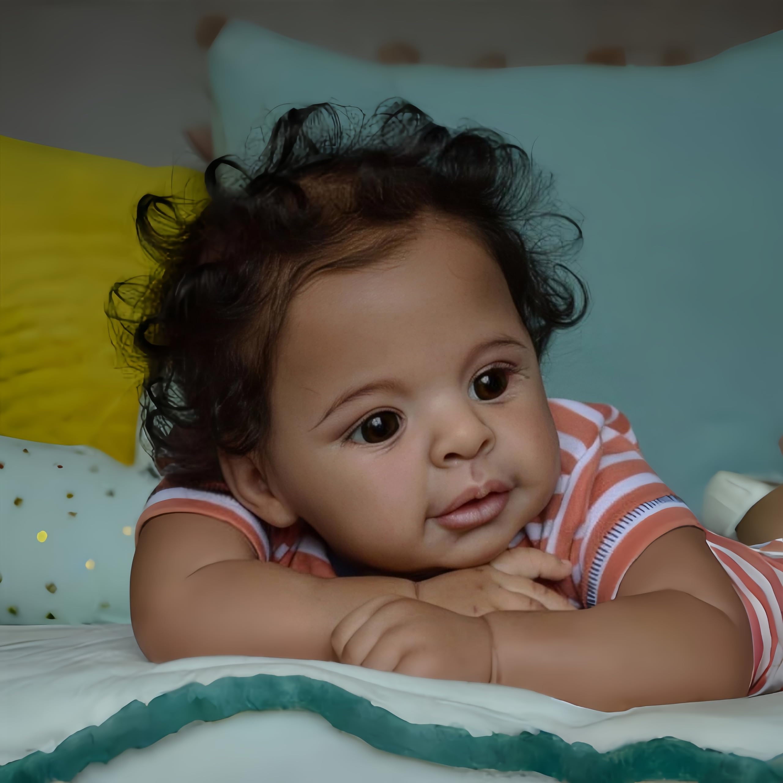 Muñecas Realistas Black Girls Anthony Reborn Doll Girls 21 - Imagen 3