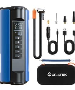 Inflador de neumáticos compresor de aire portátil, 18000mAh