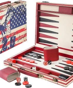 Juego de Backgammon American Eagle para Adultos de 15