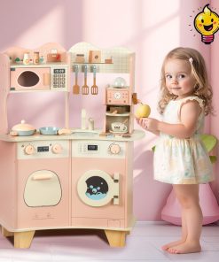 Set de Cocina de Madera para Niños y Niñas, Cocina de
