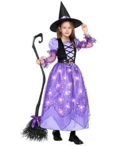 Disfraz de Bruja para Niñas Spooktacular -Morado