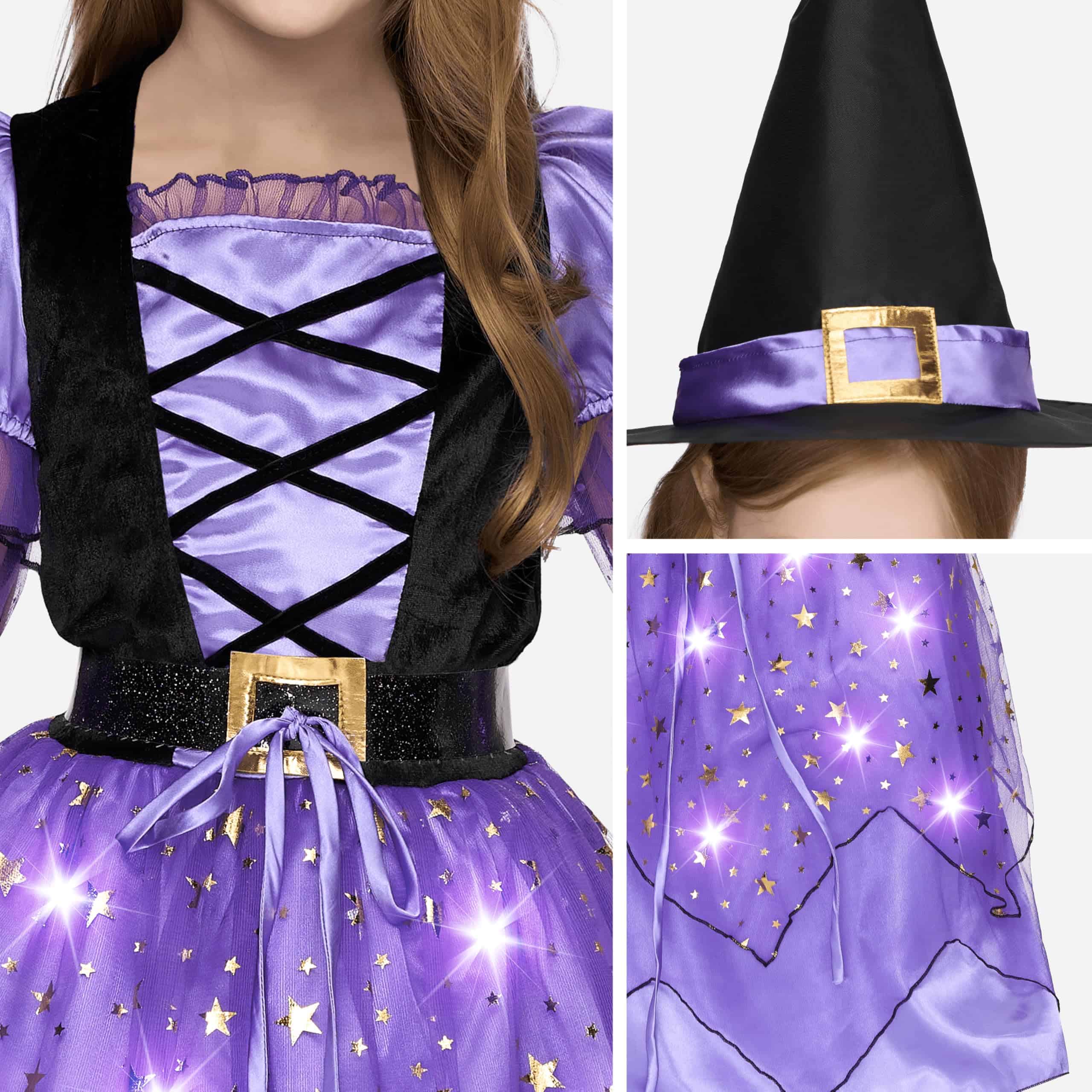 Disfraz de Bruja para Niñas Spooktacular -Purple - Imagen 4