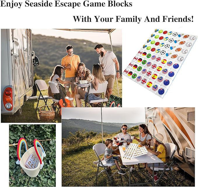 Juego de Bloques Mahjong BECKVEC-Seaside Escape, 65 - Imagen 6