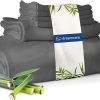 Juego de sábanas queen size DREAMCARE 100% viscosa de bambú