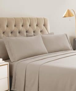 Juego de sábanas tamaño King de 6 piezas DAYIH - Sábana