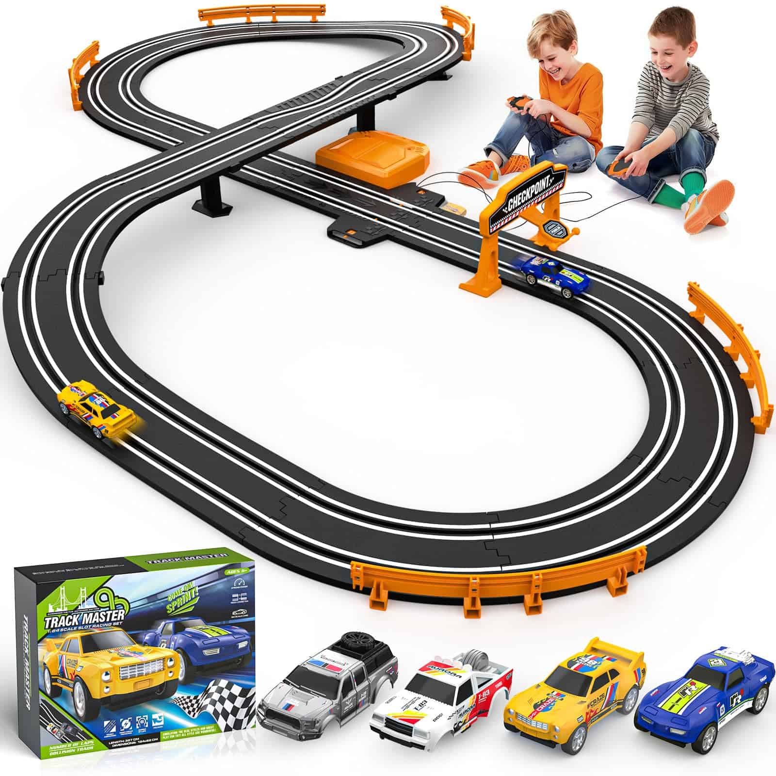 Juego de Pista de Carreras de Autos para Niños, Pista de