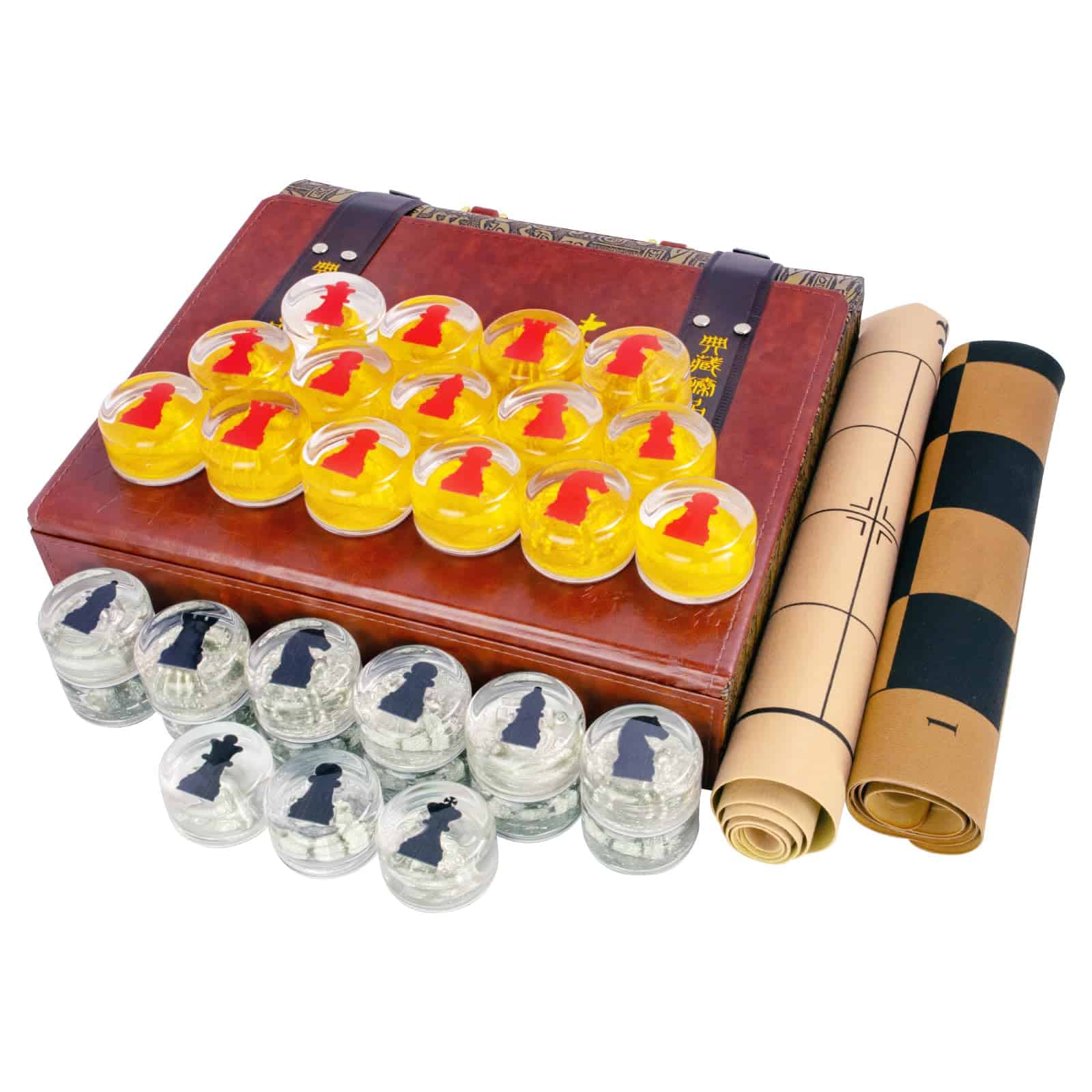 Juego de Ajedrez con Piezas de Ajedrez Chinas, Piezas de