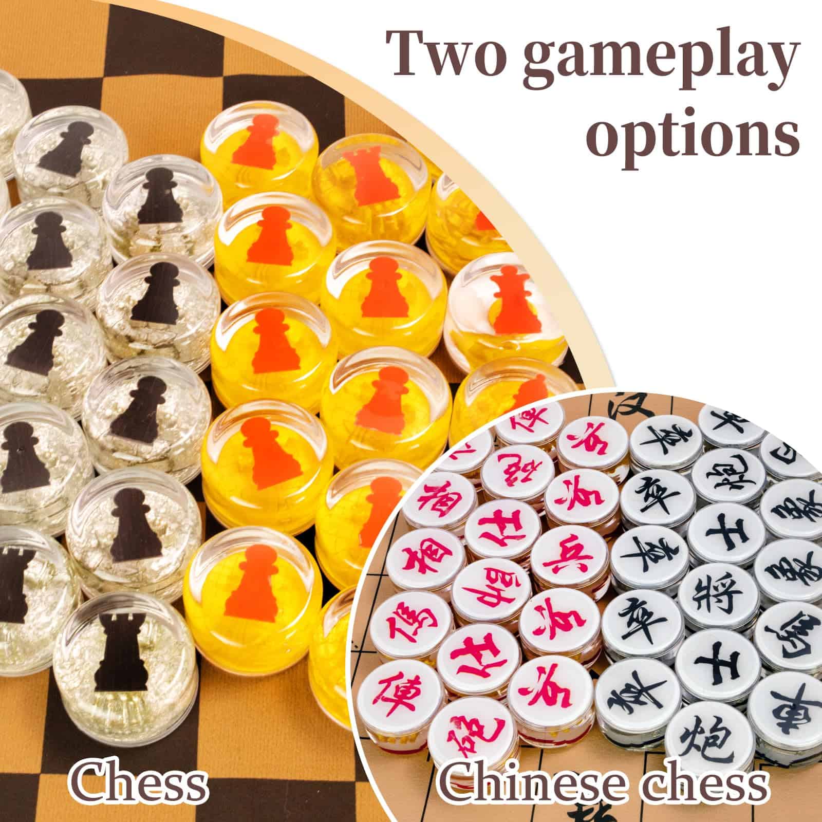 Juego de Ajedrez con Piezas de Ajedrez Chinas, Piezas de - Imagen 4