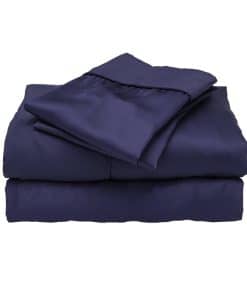 Juego de sábanas estándar ettitude 100% -Azul