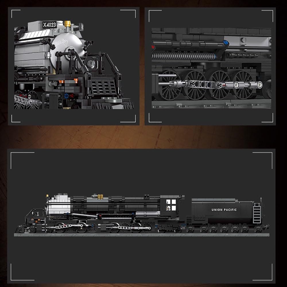 GODIYTOPPY BIGBOY Kit de Construcción de Tren a Vapor y - Imagen 7