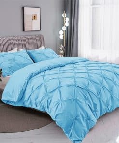 Juego de Funda de Edredón Tamaño Queen Azul de MKNAZ, Set