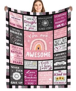 Manta Inspiradora para Regalos de Mejora para Mujeres,