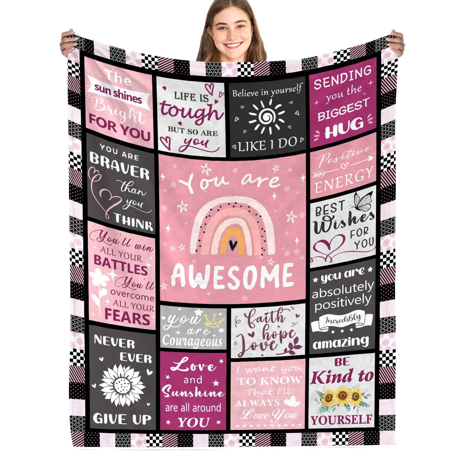 Manta Inspiradora para Regalos de Mejora para Mujeres,