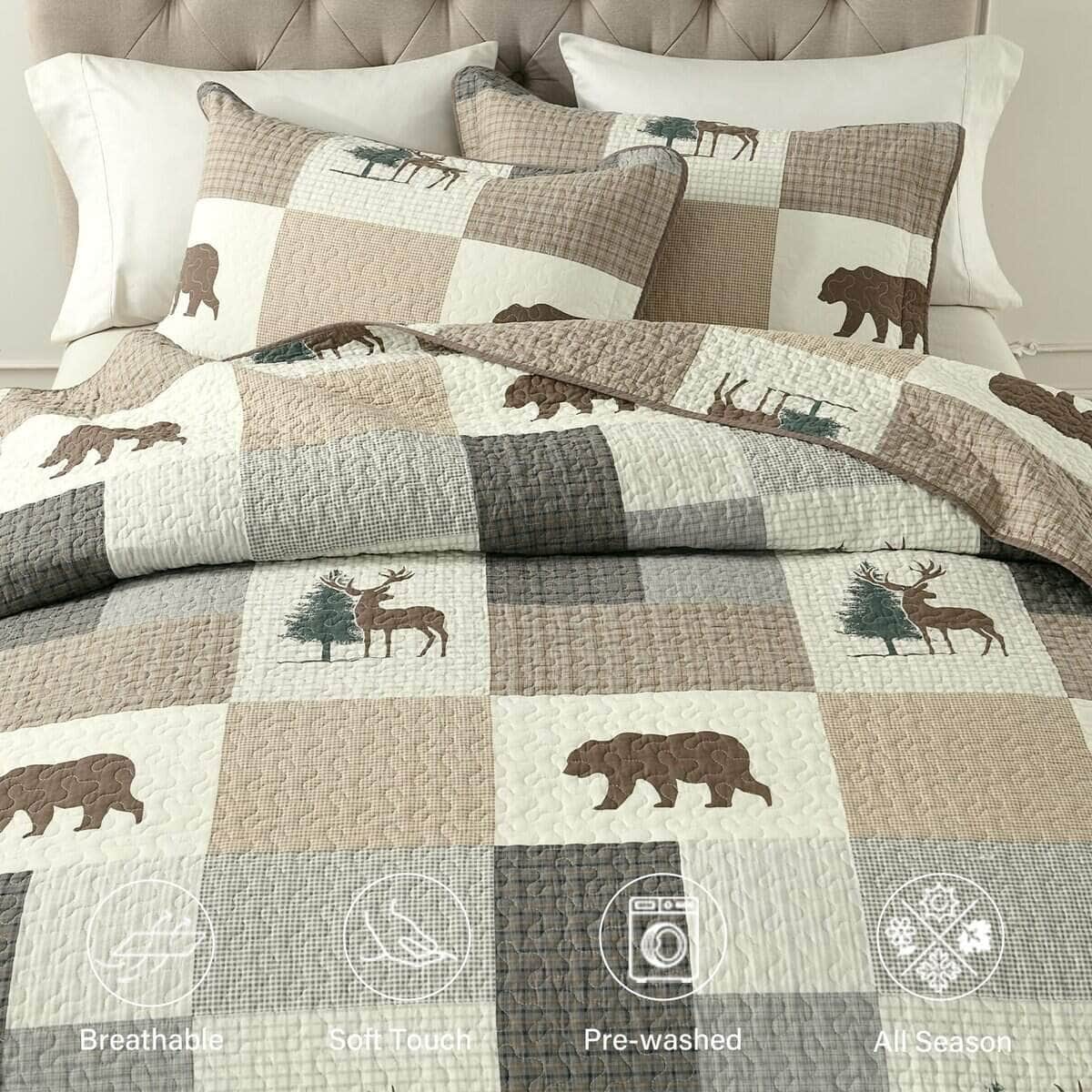 Juego de Edredón Queen Size de Finlonte, Edredón Queen de - Imagen 6