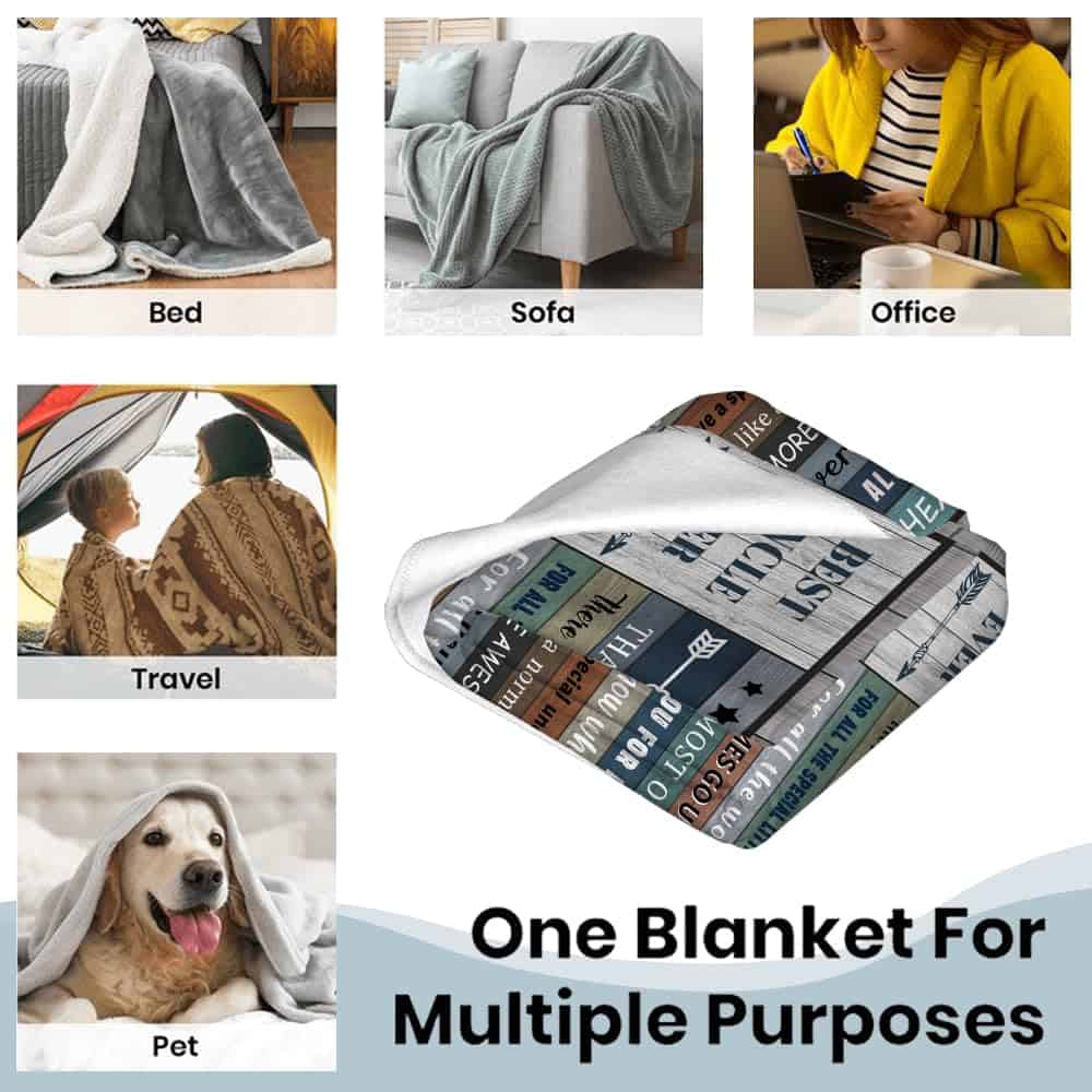 Manta de regalo Nahjiiem para tío, regalos del Día del - Imagen 8