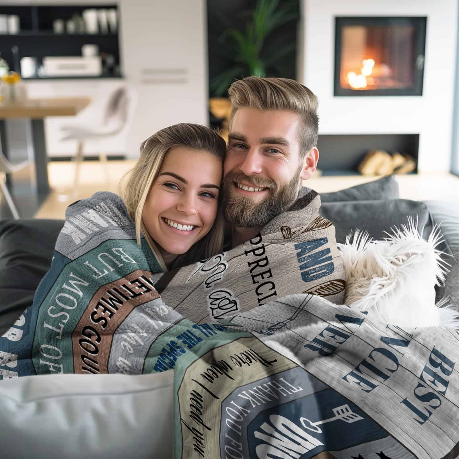 Manta de regalo Nahjiiem para tío, regalos del Día del - Imagen 5