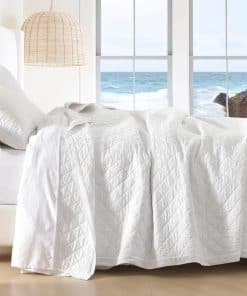 Juego de Colchas King SOElinens - 100% Algodón Pick-Stitch