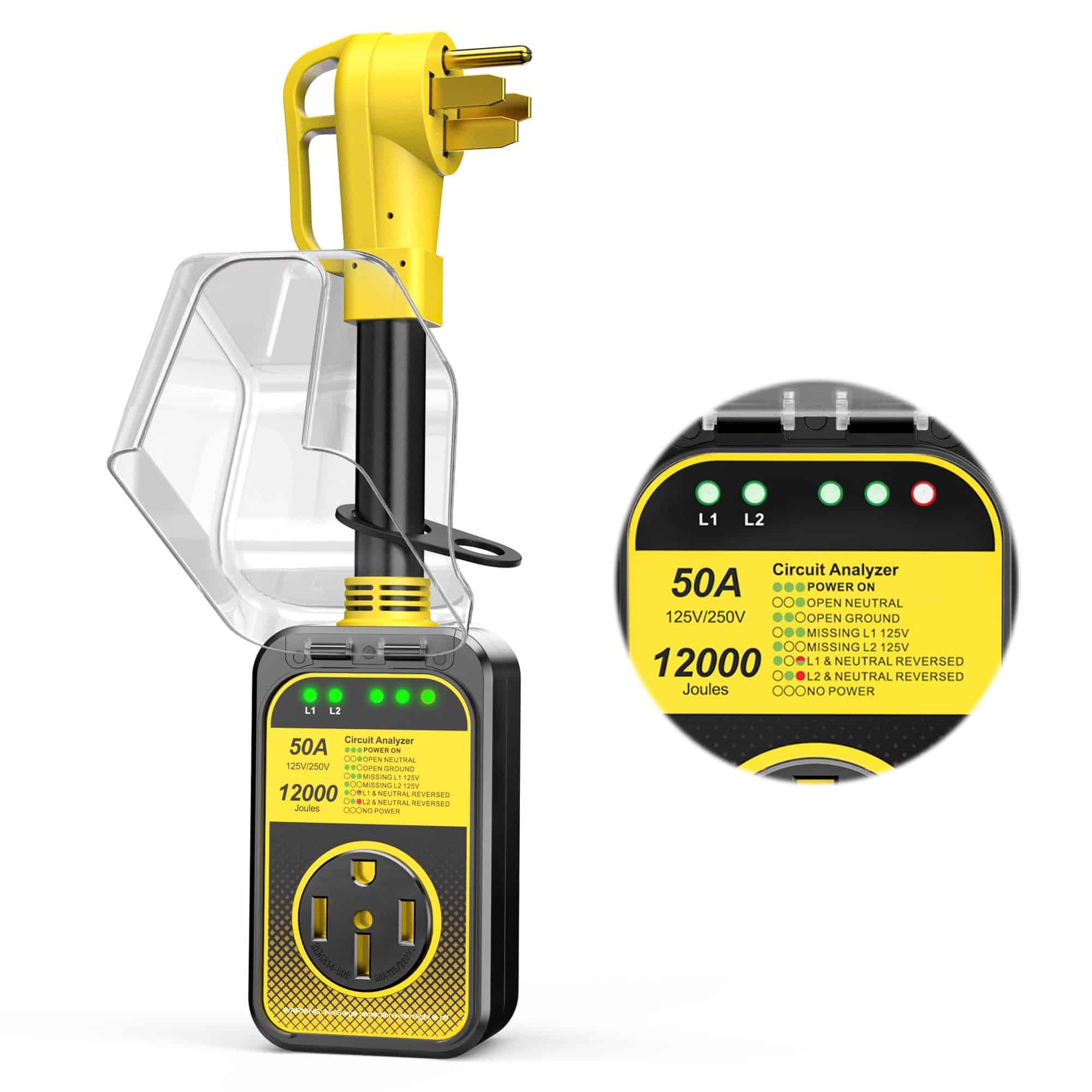 Protector de sobretensión para RV Vehiker de 50 amperios,