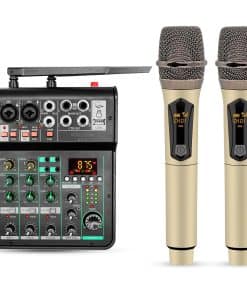 5 Core Audio Mixer Sound Board 4 Channel XLR Stereo