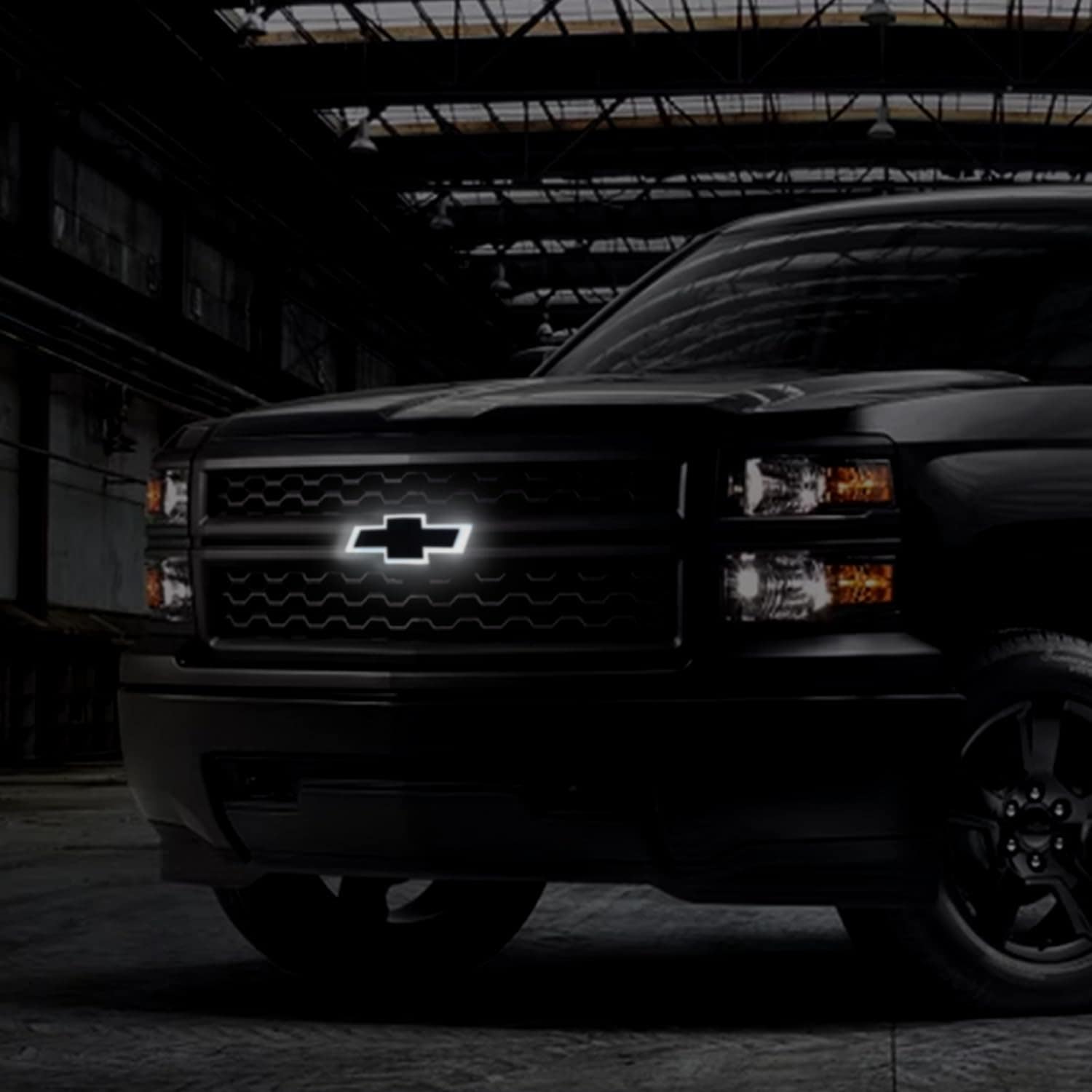 Emblema de parrilla para Chevy Silverado 2014-15, -ono/Cromo