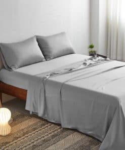 Juego de sábanas para cama Queen Orray, -Gris Claro