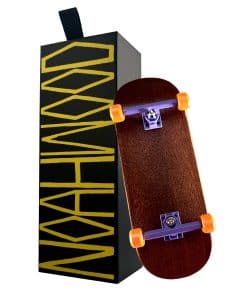 Noahwood Skateboard de dedos completo de madera de rosa