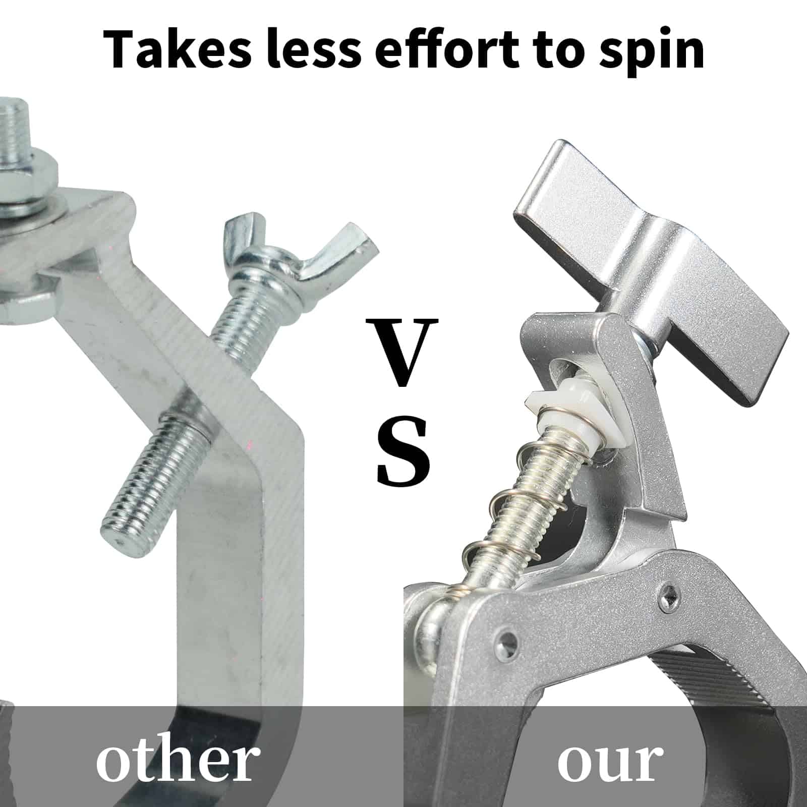 Iverens 8 Pack Truss Clamp C-Clamp Gancho de Luz de - Imagen 5