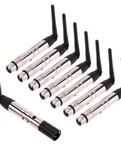 Iverens 8pcs Wireless DMX 1Pcs Transmisor & 7Pcs Receptores