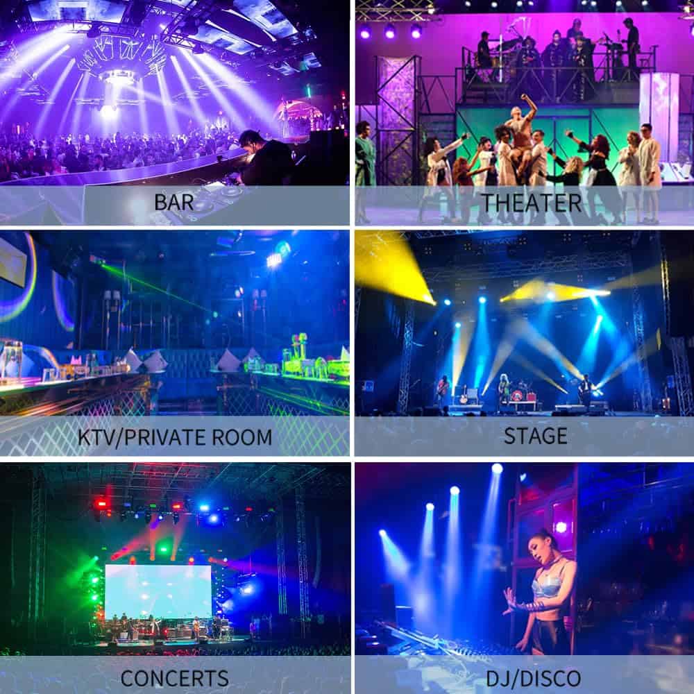 Luces de Escenario Moving Head 19x15W RGBW 4 en 1 Luces Led - Imagen 7