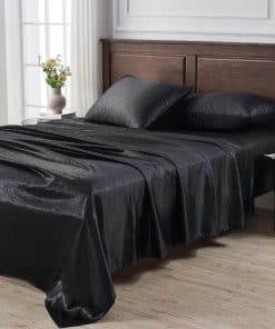 Juego de sábanas de seda satinada premium Cibhlea King Size