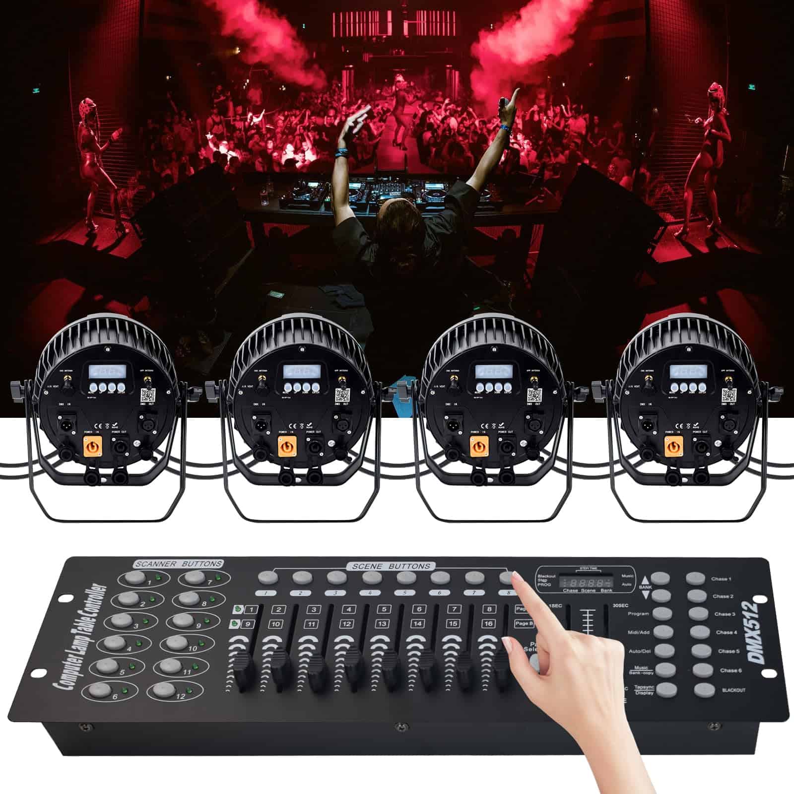 Iverens 192 DMX Controller Controlador de Luz DMX - Imagen 3