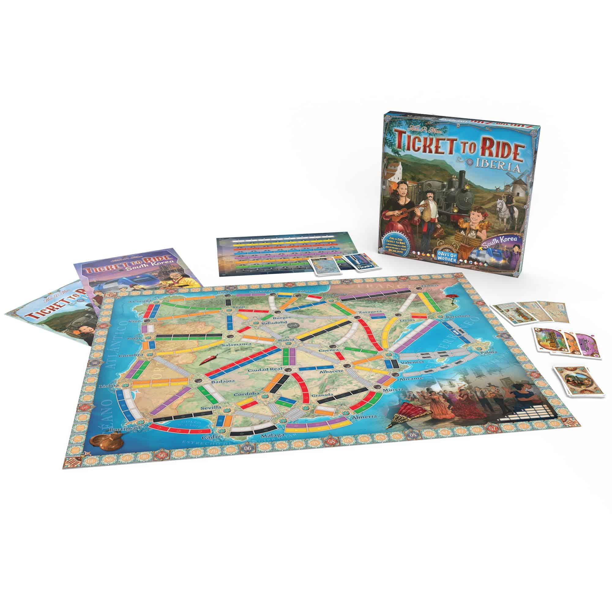 Asmodee Days of Wonder Ticket to Ride Iberia + South Korea - Imagen 3