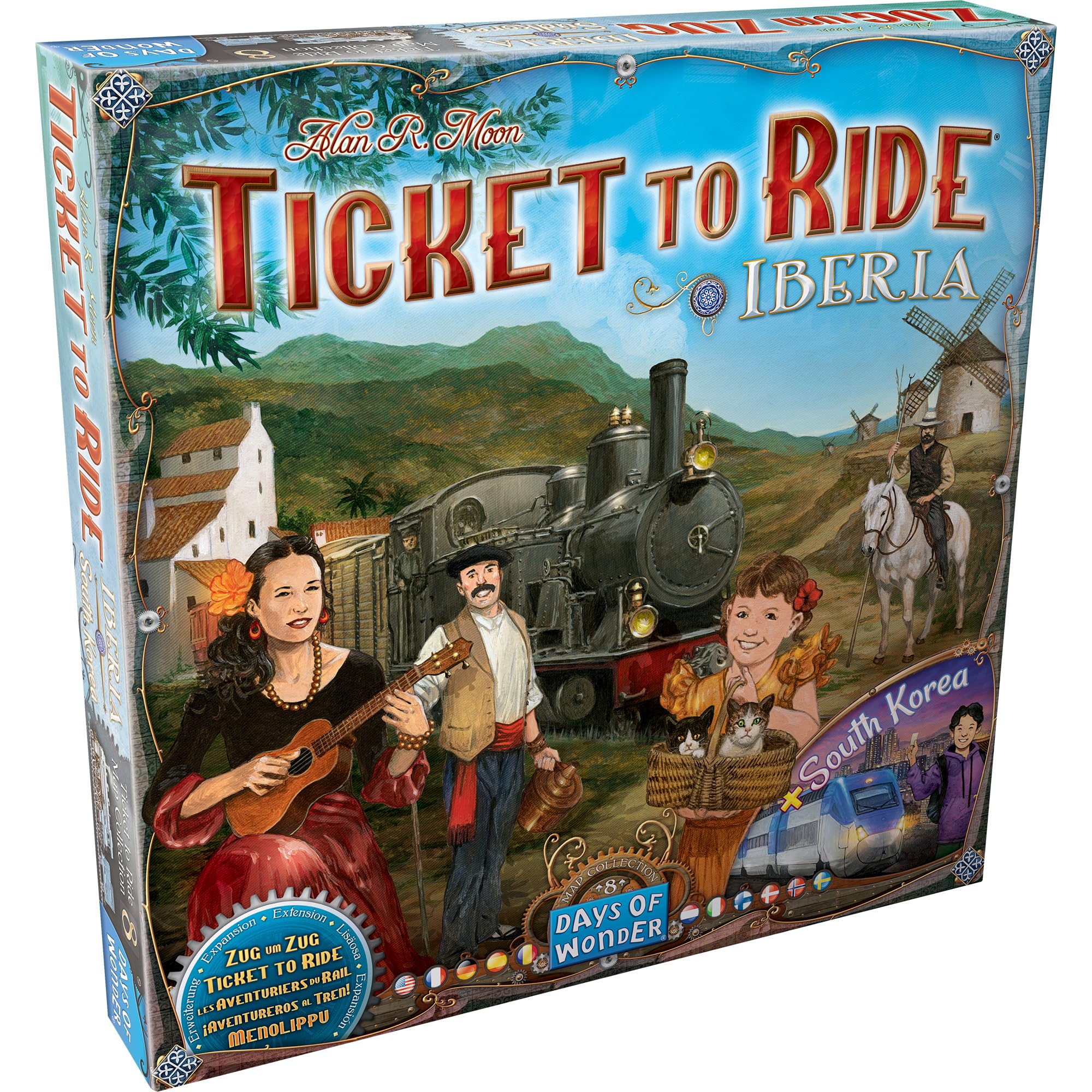 Asmodee Days of Wonder Ticket to Ride Iberia + South Korea