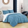 Set de Edredón Completo Chezmoi Collection Brady Azul Clip