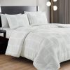 Juego de edredón Chezmoi Collection Lorraine Blanco