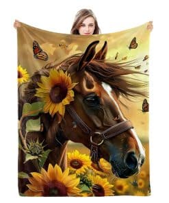 Manta de Caballo Marrón Naniopick 350 GSM Mantas de Franela