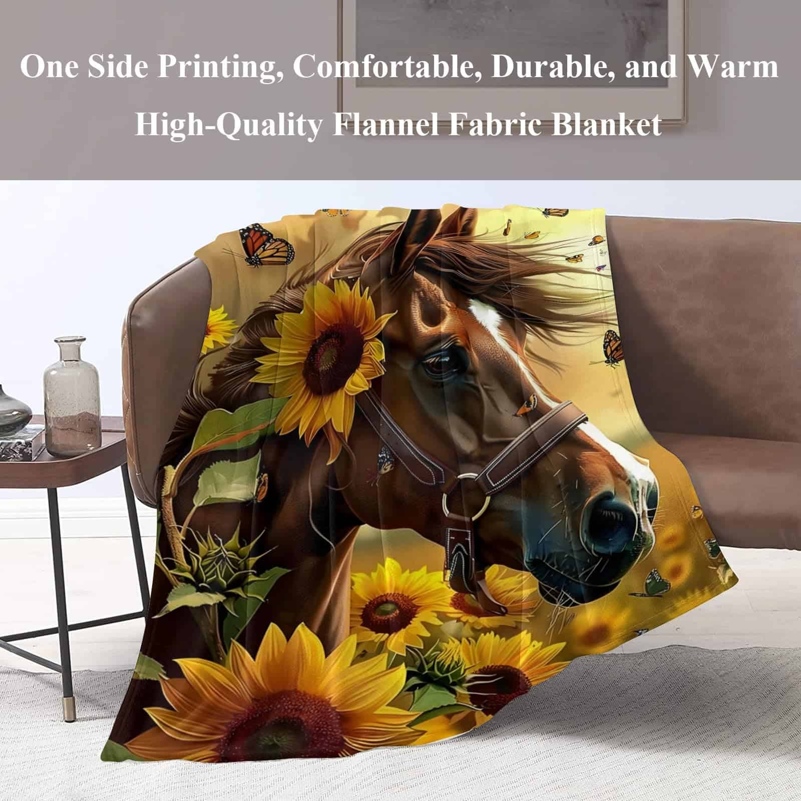 Manta de Caballo Marrón Naniopick 350 GSM Mantas de Franela - Imagen 3