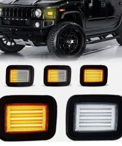 Luz LED de intermitente frontal y luz diurna para