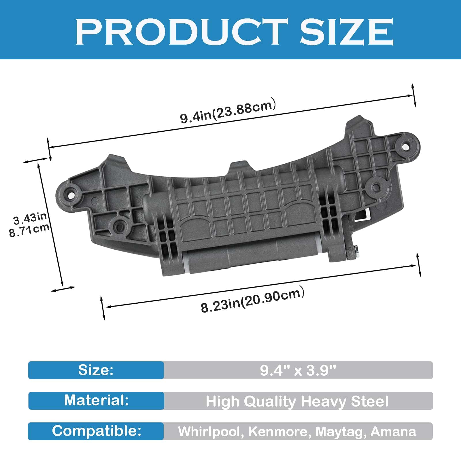 Bisagra de Puerta para Lavadora WP8183202 - Compatible con - Imagen 3