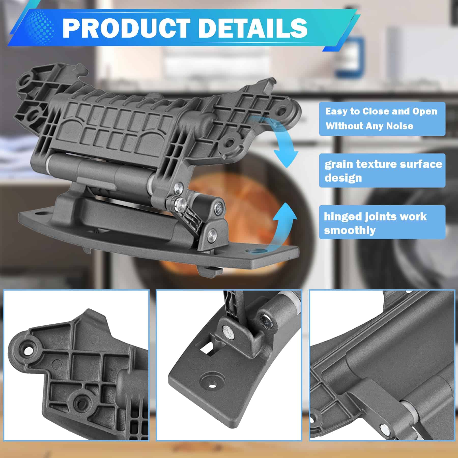 Bisagra de Puerta para Lavadora WP8183202 - Compatible con - Imagen 5