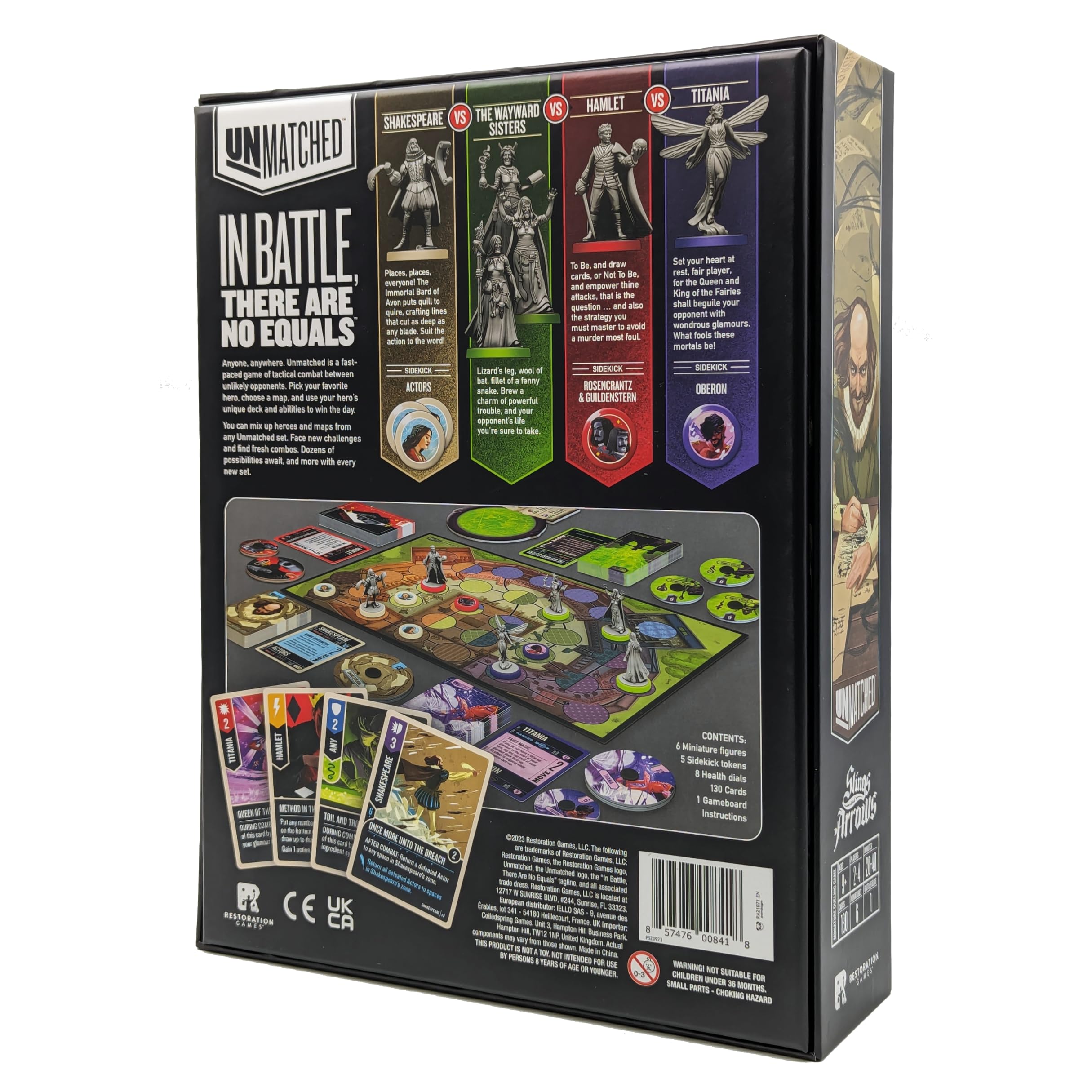 Unmatched Slings and Arrows de Restoration Games, Juego de - Imagen 7