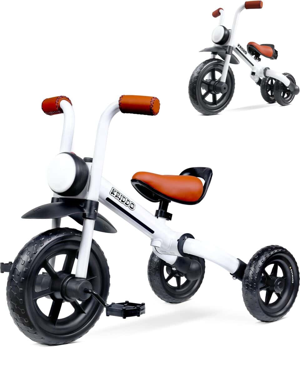 Bicicleta de equilibrio 2 en 1 para niños KRIDDO y Triciclo
