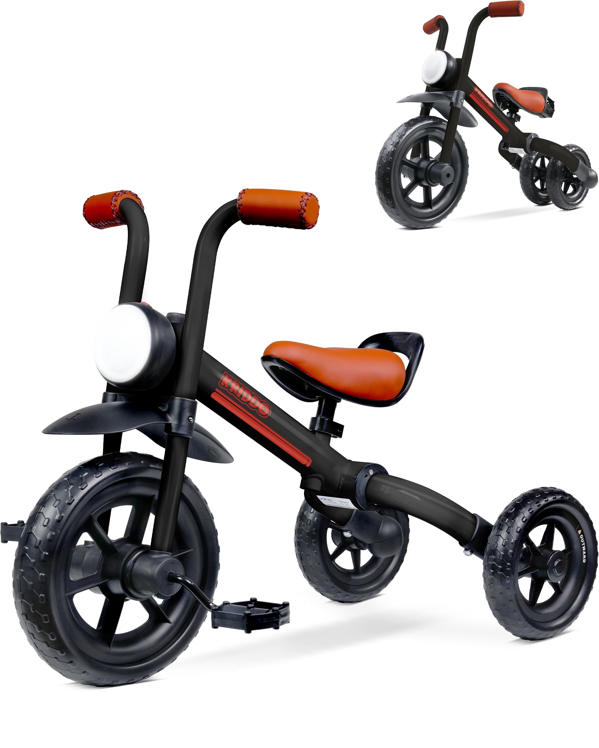 Bicicleta de Equilibrio 2 en 1 para Niños y Triciclo para