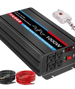 Inversor de onda sinusoidal pura JIGUUN 100W, 12V a 110V
