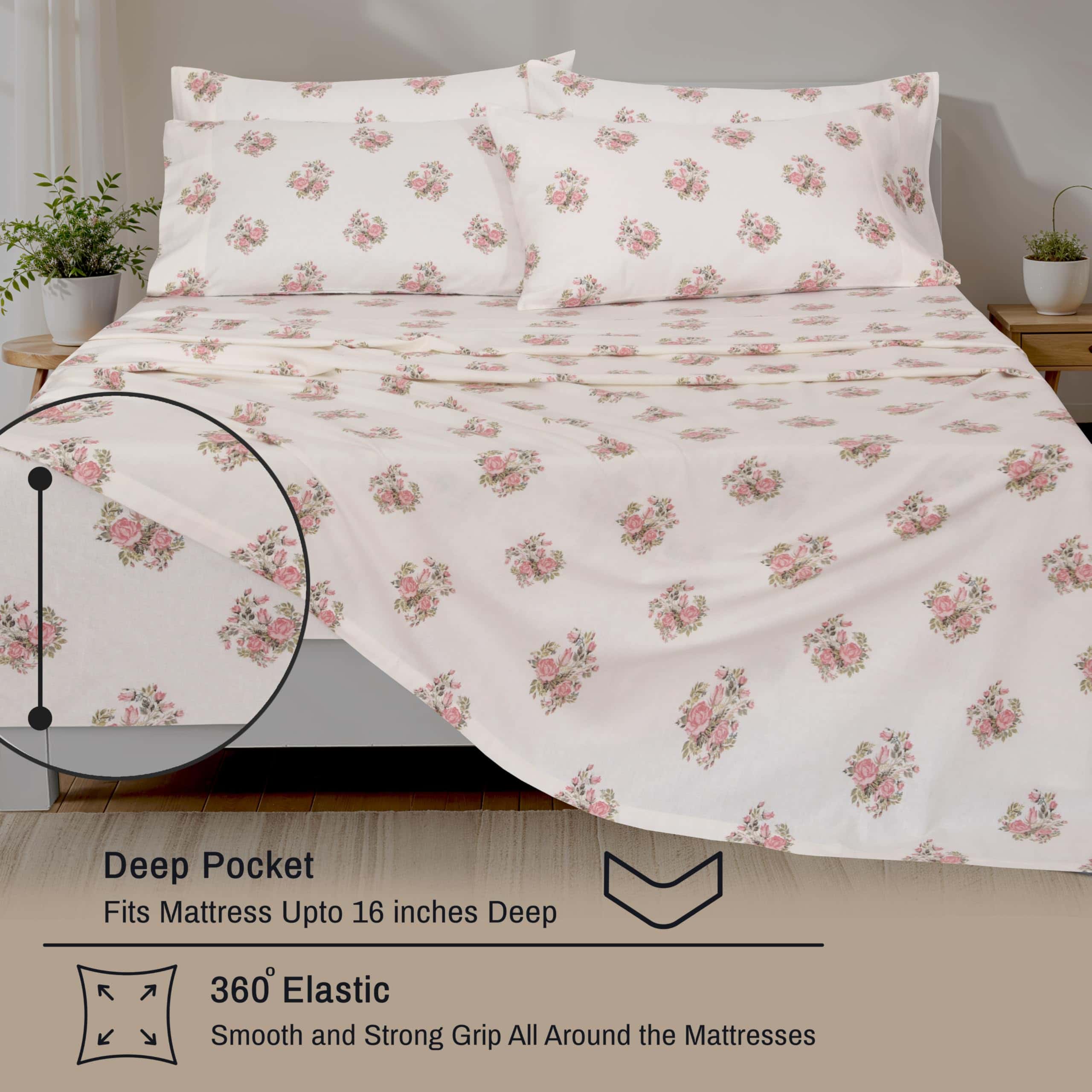 Juego de Sábanas de Franela RUVANTI Tamaño Completo 6 - Imagen 7