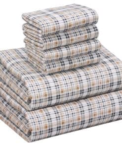 Juego de Sábanas de Franela RUVANTI California King 6