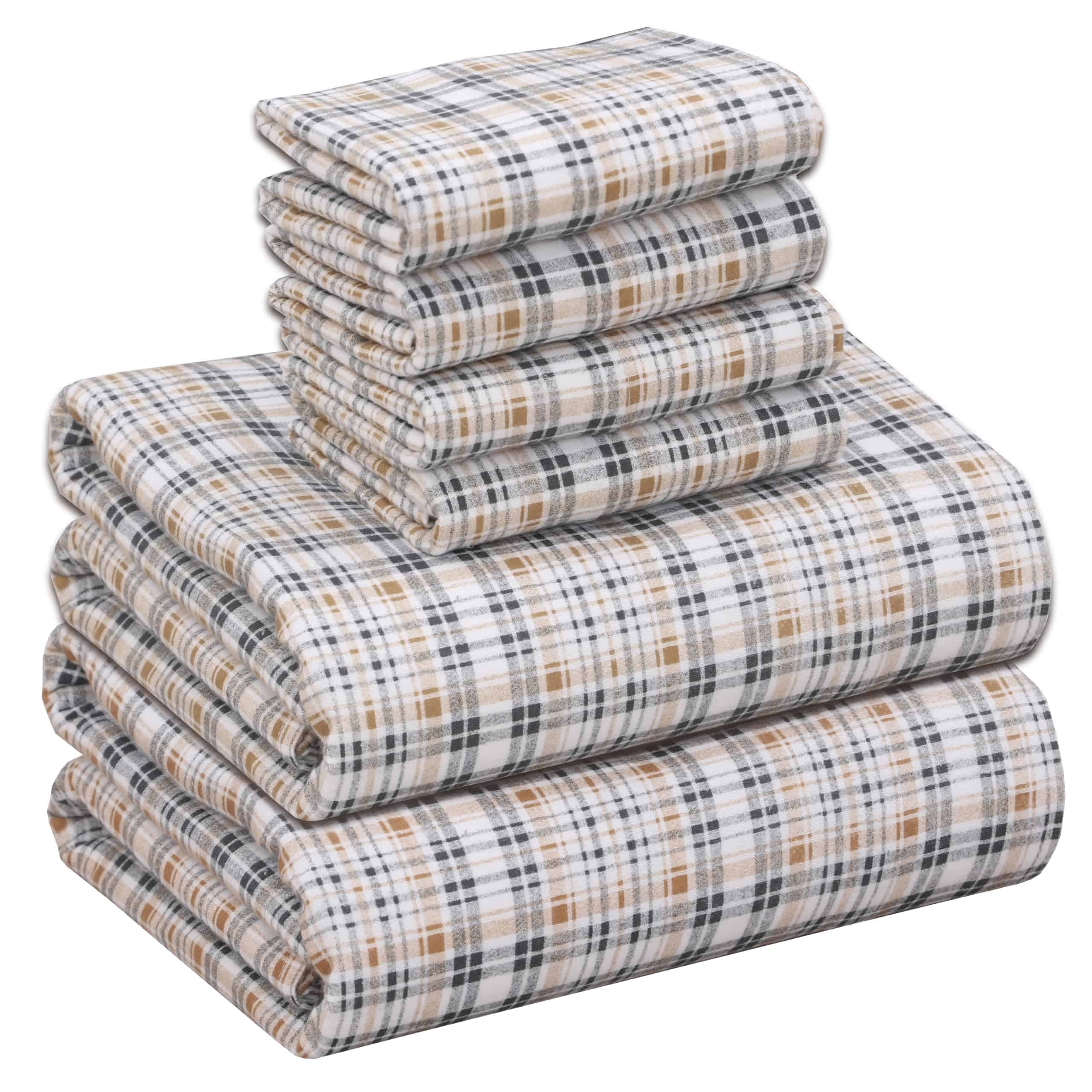 Juego de Sábanas de Franela RUVANTI California King 6