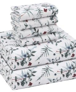 Juego de Sábanas de Franela RUVANTI -Atracción Navideña