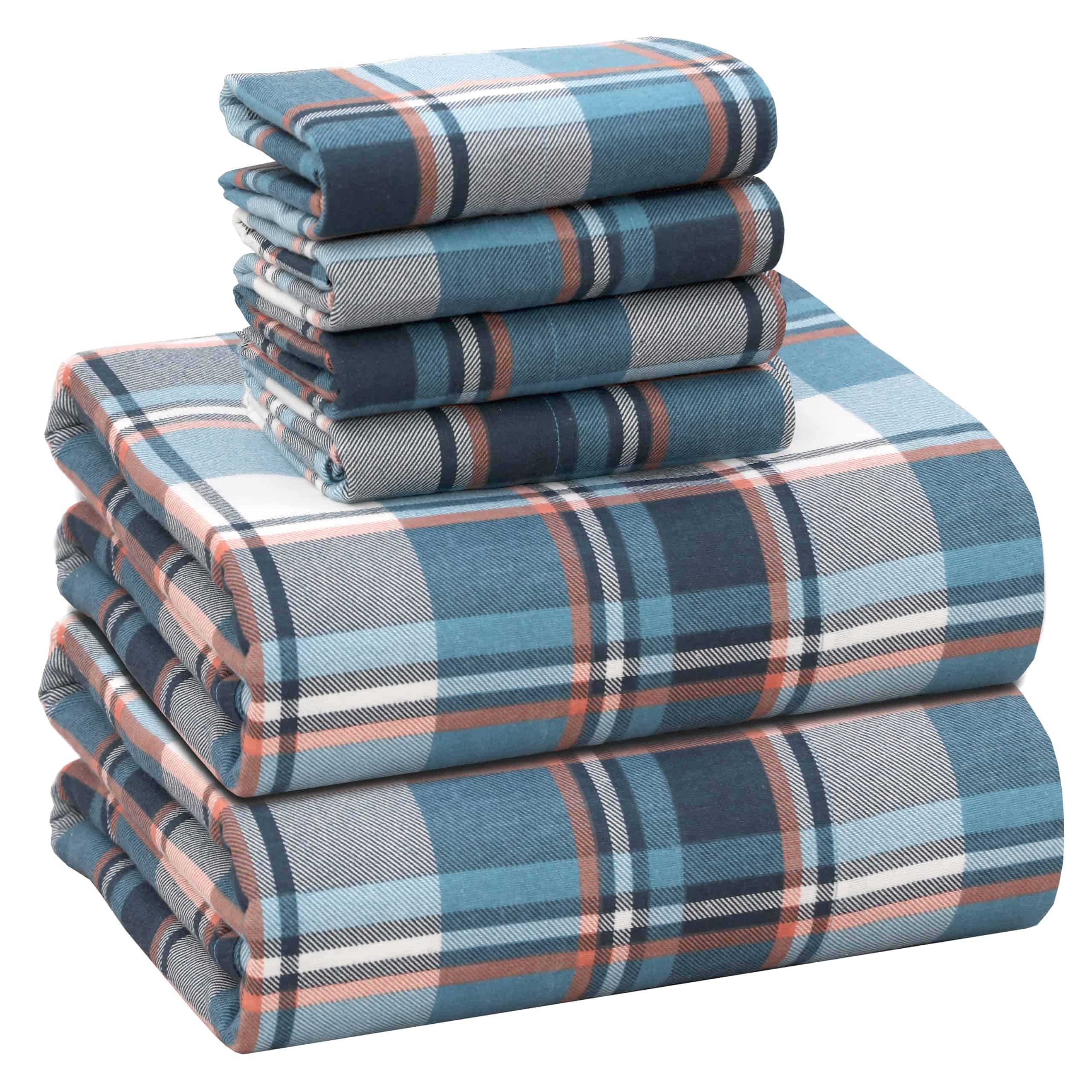 Juego de sábanas de franela RUVANTI para cama queen size de